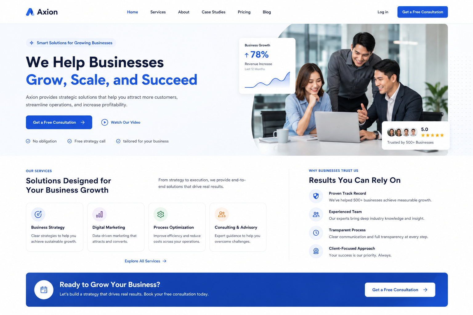 Business Landing Page